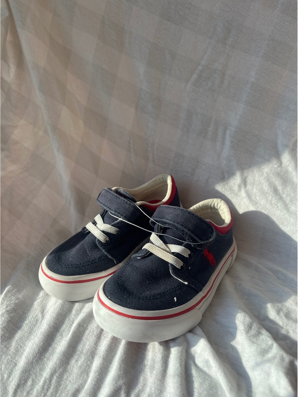 Polo Ralph Lauren Toddler Navy Blue Canvas Sneakers Size 7
